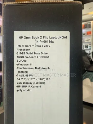New Laptop HP OmniBook X Flip 14" 16GB Intel Core Ultra 5 SSD 512GB