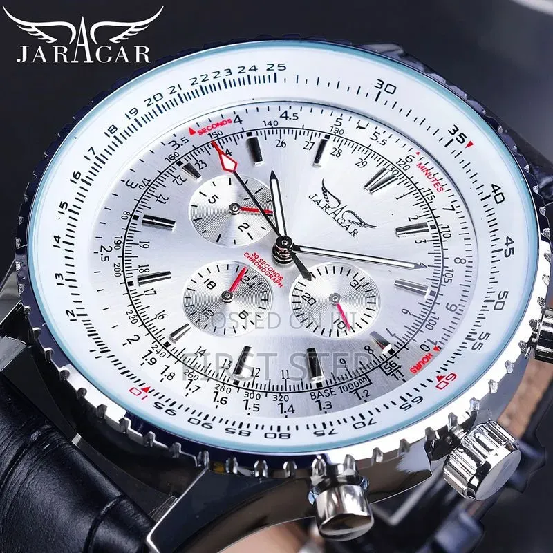 Forsining Luxury Skeleton Automatic Watch - Bold 50mm Large Dial