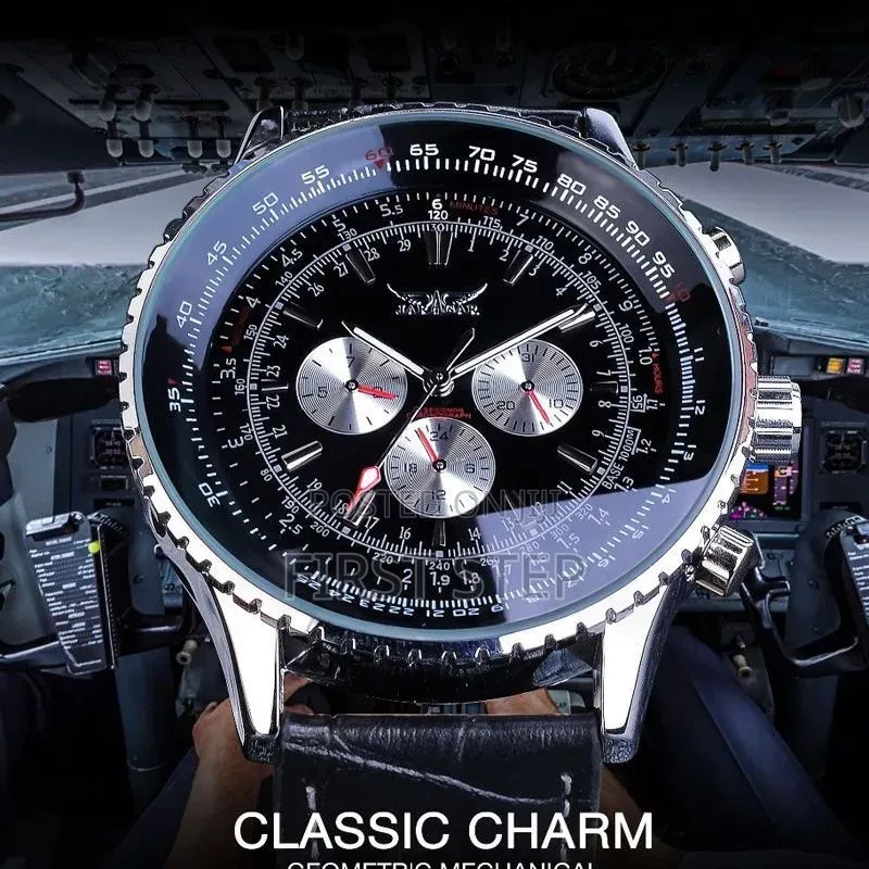 Forsining Luxury Skeleton Automatic Watch - Bold 50mm Large Dial