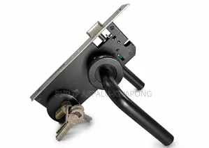 Modern Door Lock Rosette Matt Black