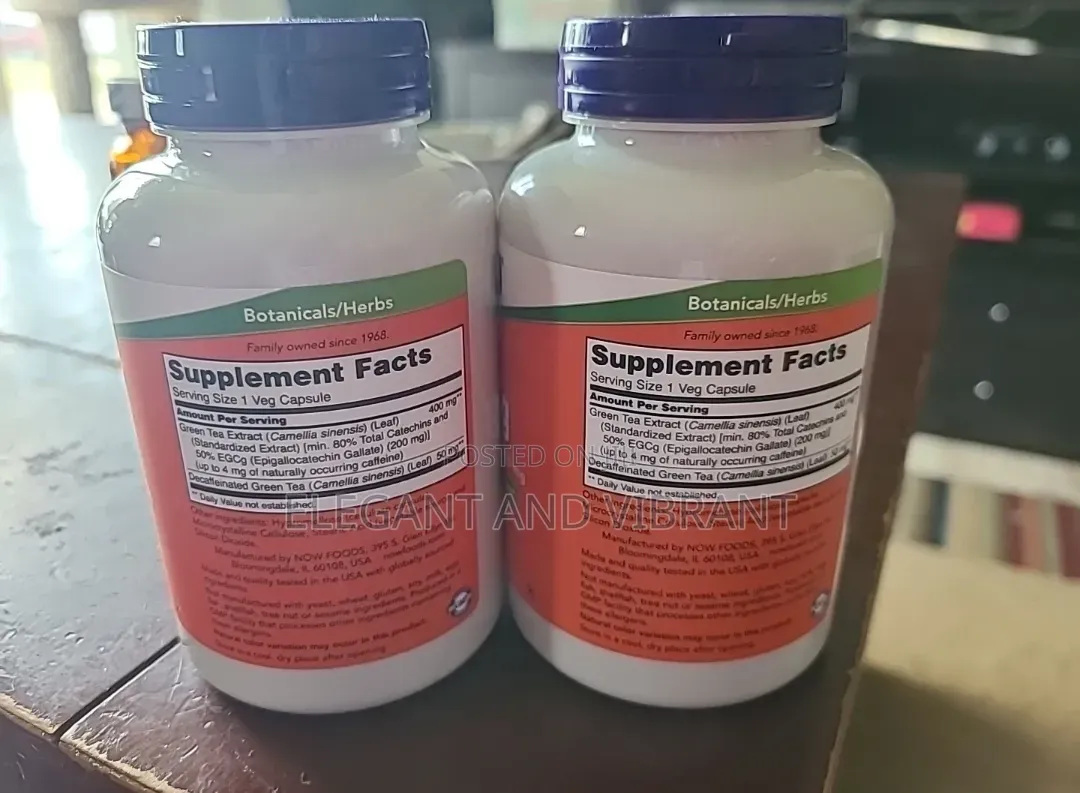 Egcg 400mg Green Tea,180 Capsules Food Suppliment