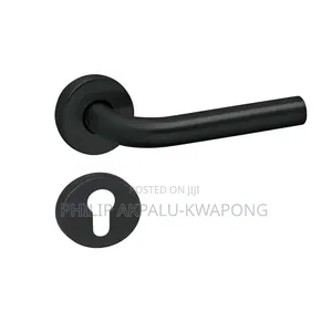 Modern Door Lock Rosette Matt Black