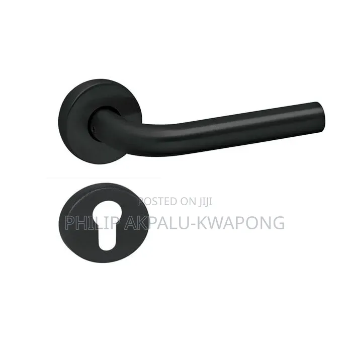 Modern Door Lock Rosette Matt Black