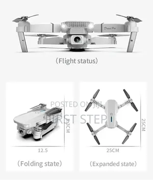 Brand New E88 Pro Dual Hd Camera Drone - Foldable Wifi FPV