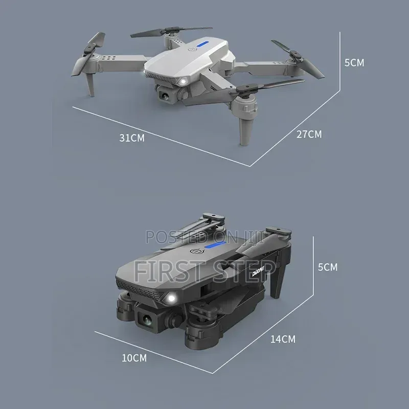 Brand New E88 Pro Dual Hd Camera Drone - Foldable Wifi FPV
