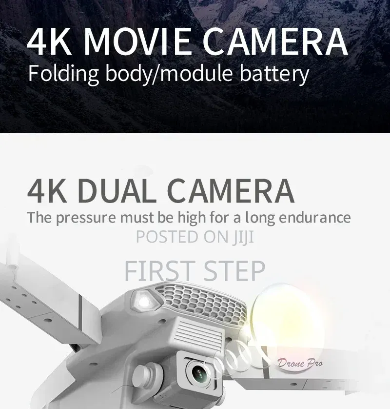 Brand New E88 Pro Dual Hd Camera Drone - Foldable Wifi FPV