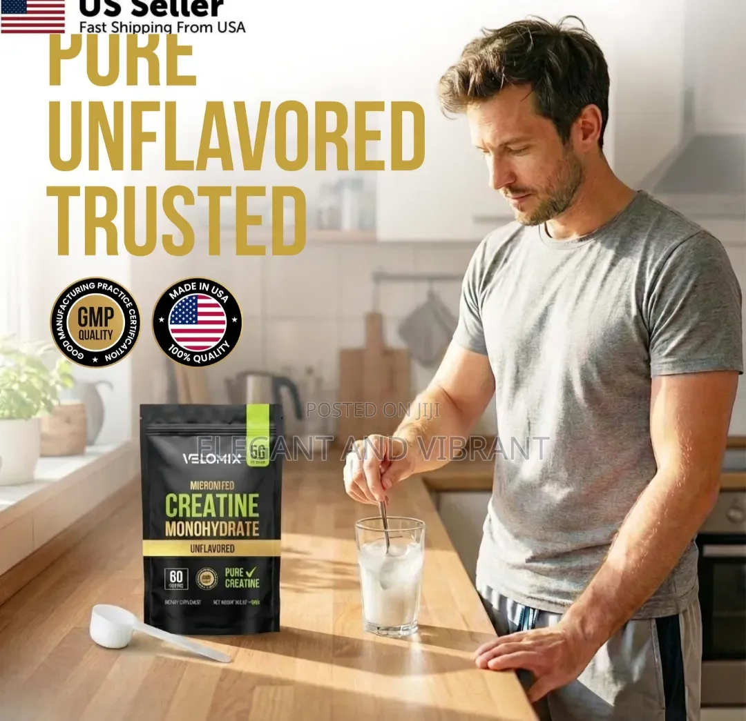 100% Pure Creatine Monohydrate Powder 5g 60 Servings Micronized