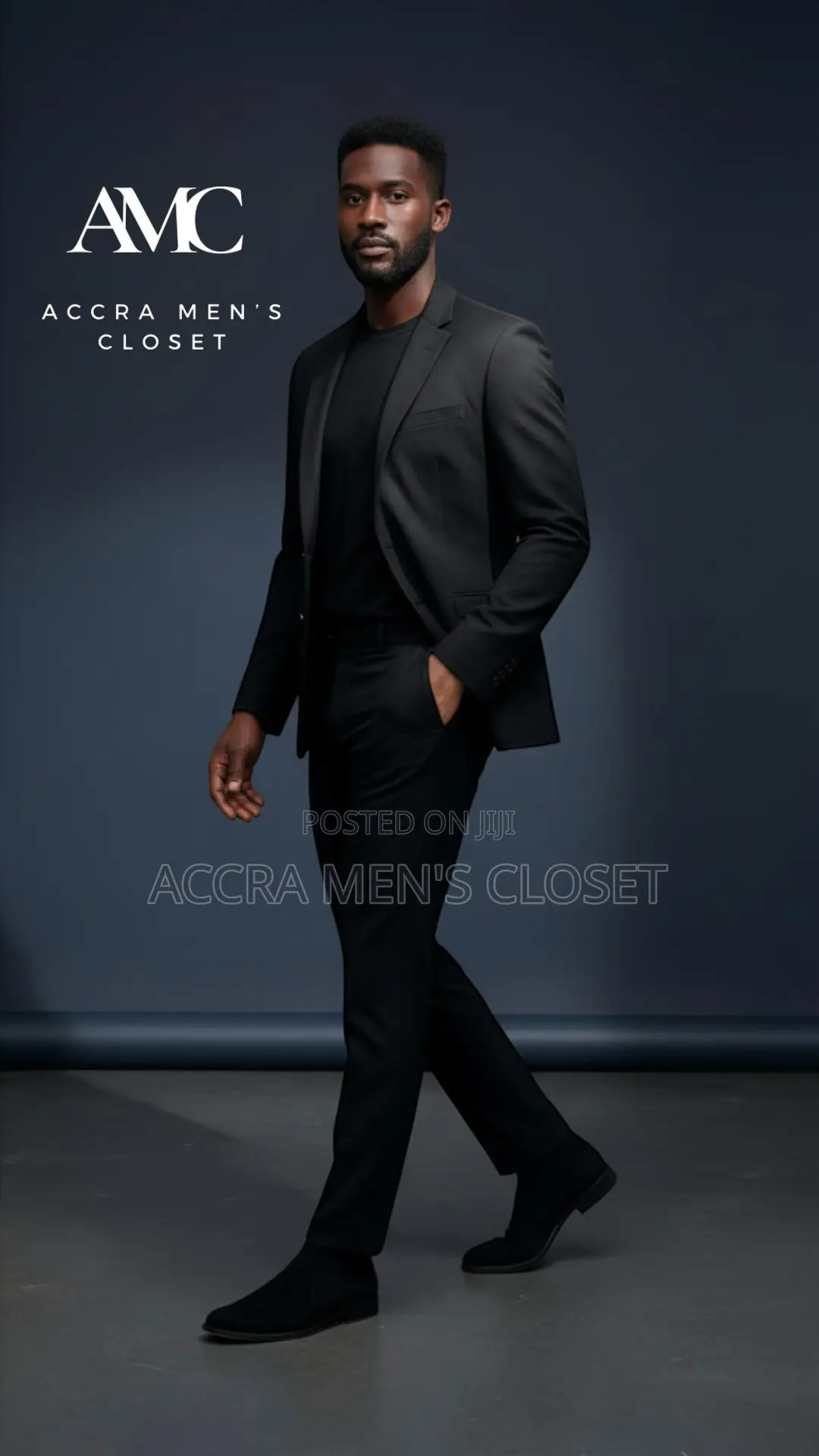 Men’S Slim Fit Black Suit – 2 Piece Business Evening Suit