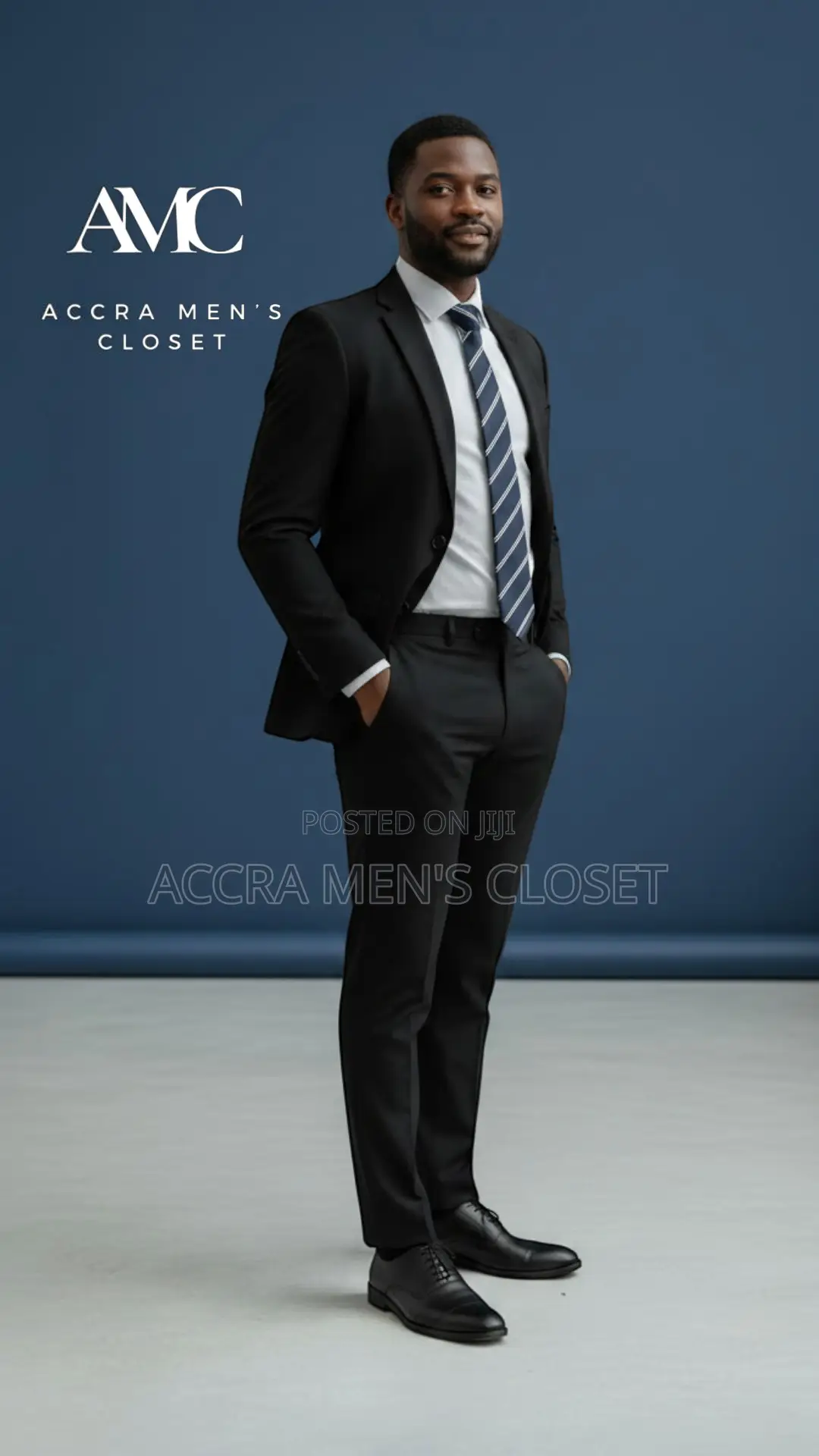 Men’S Slim Fit Black Suit – 2 Piece Business Evening Suit