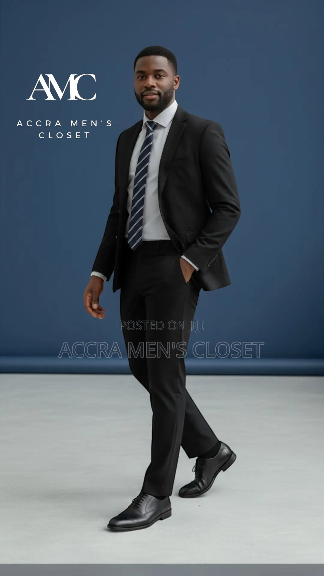 Men’S Slim Fit Black Suit – 2 Piece Business Evening Suit