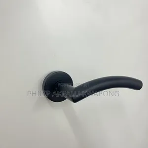 Matt Black Curved Door Lock