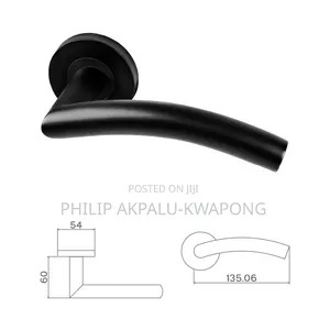 Matt Black Curved Door Lock