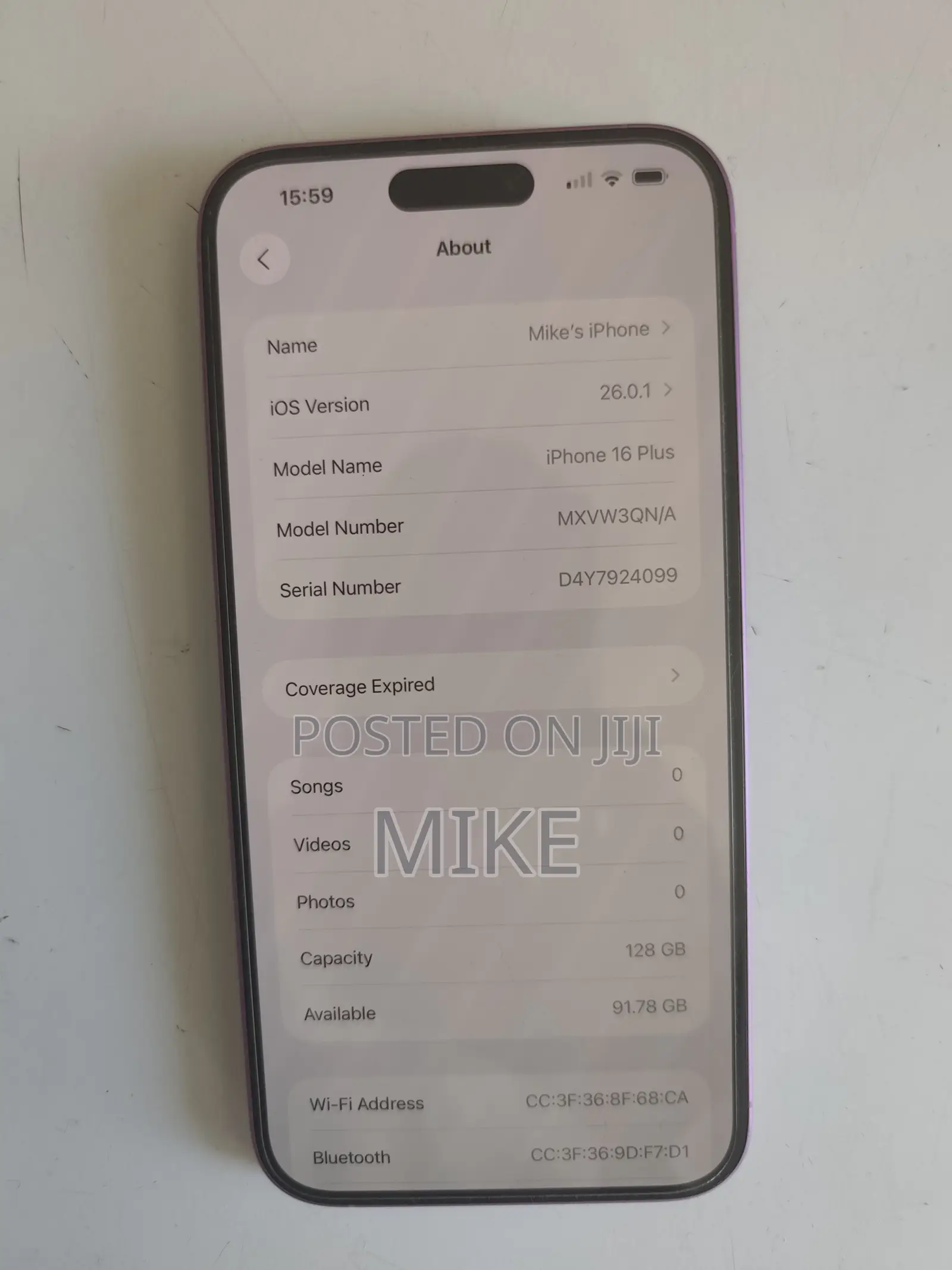 Apple iPhone 16 Plus 128 GB Pink
