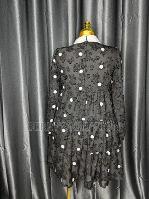 Black and White Beautiful Ladies Dress 