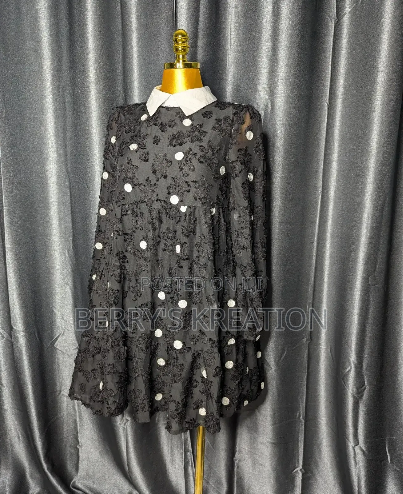 Black and White Beautiful Ladies Dress 
