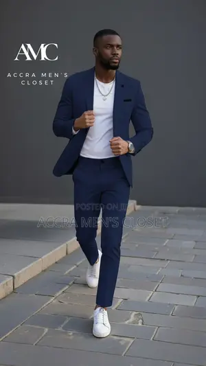 Men’S Slim Fit Royal Blue Suit – 2 Piece Business Smart Casual Suit
