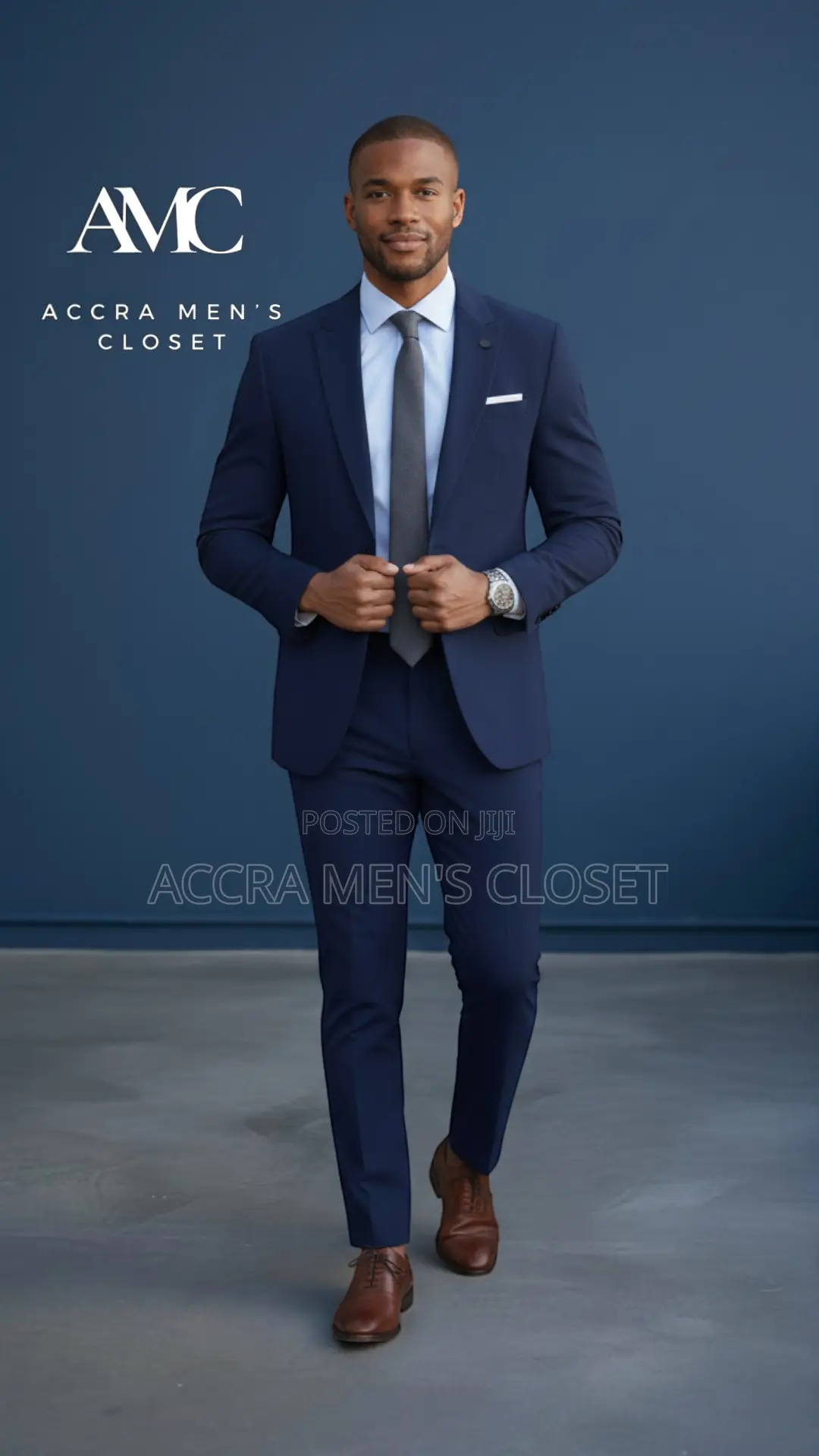 Men’S Slim Fit Royal Blue Suit – 2 Piece Business Smart Casual Suit