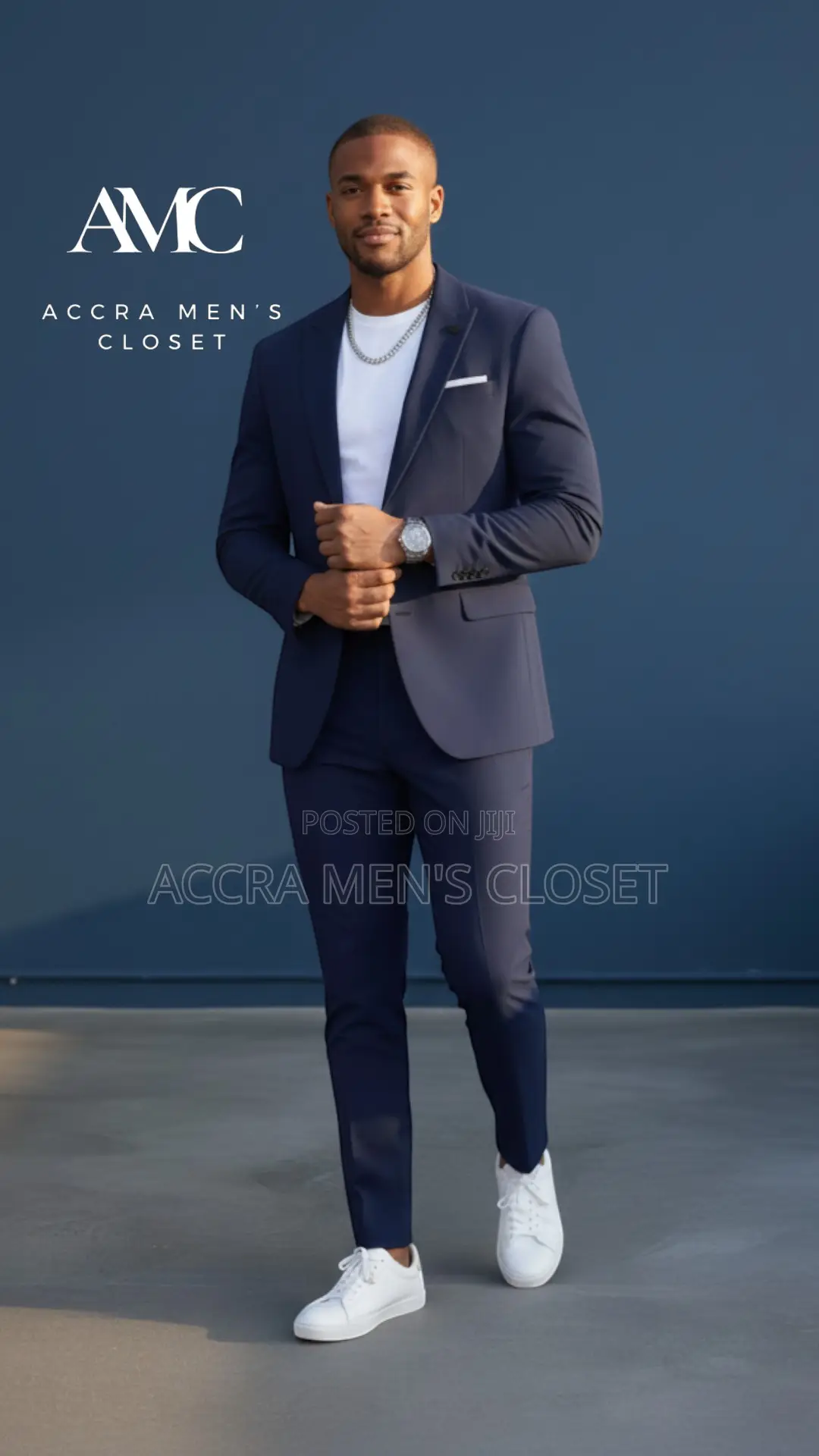 Men’S Slim Fit Royal Blue Suit – 2 Piece Business Smart Casual Suit