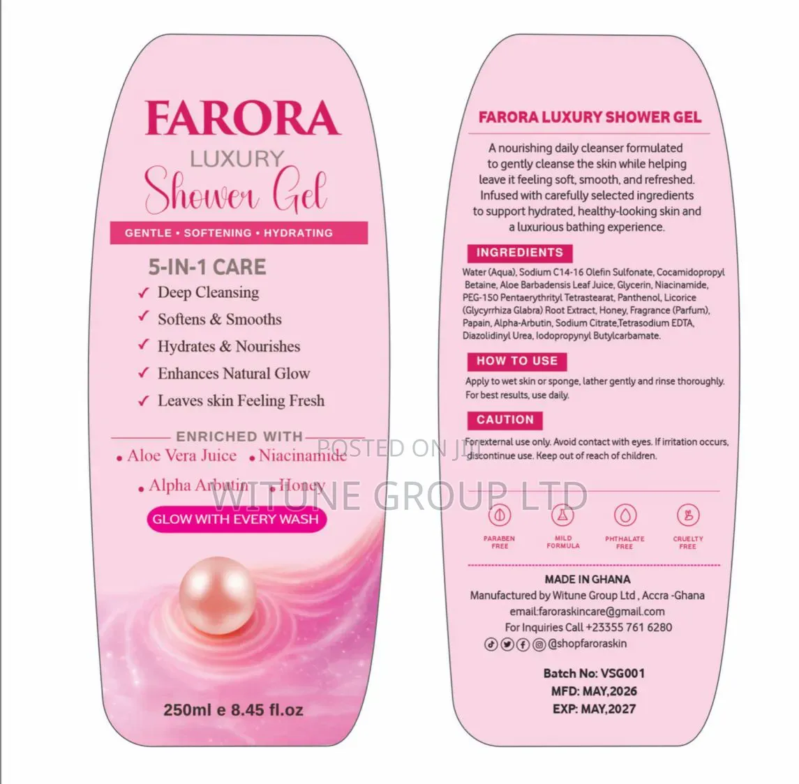 Farora Luxury Shower Gel