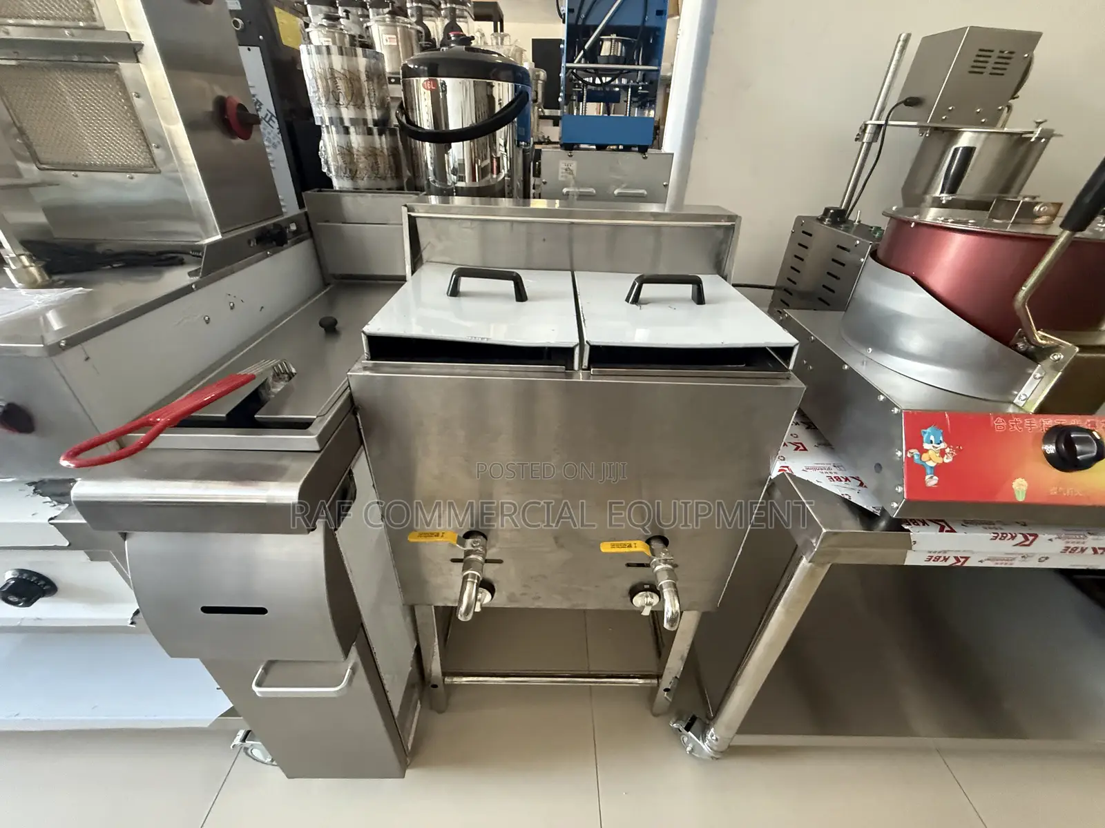 Commercial Standing Stainless Steel 28l Gas Fryer