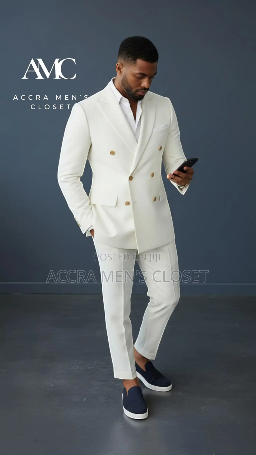 Men’S White Double Breasted Suit – 2 Piece Summer Wedding Event Suit