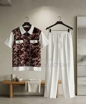 African Men’S Kaftan Top and Down