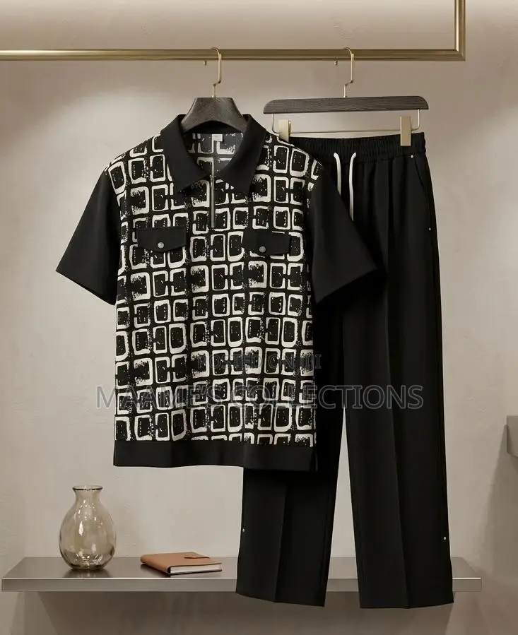 African Men’S Kaftan Top and Down