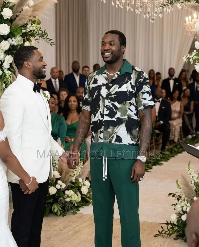 African Men’S Kaftan Top and Down