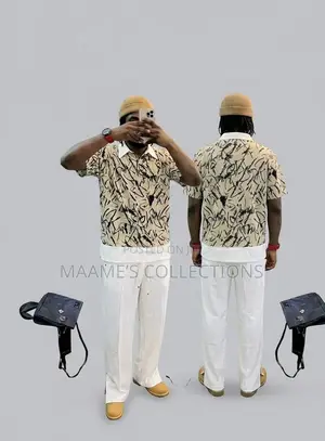 African Men’S Kaftan Top and Down