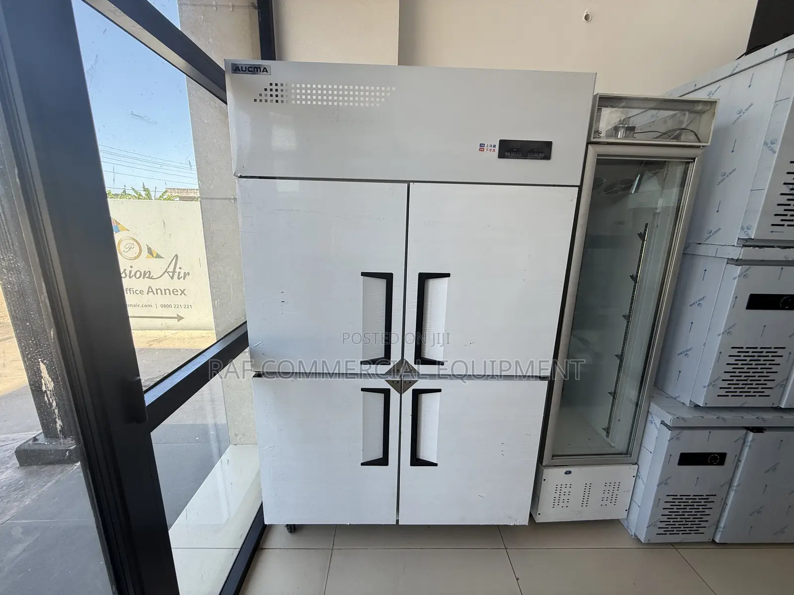 Commercial Stainless Steel 4 Door Half Fridge and Freezer