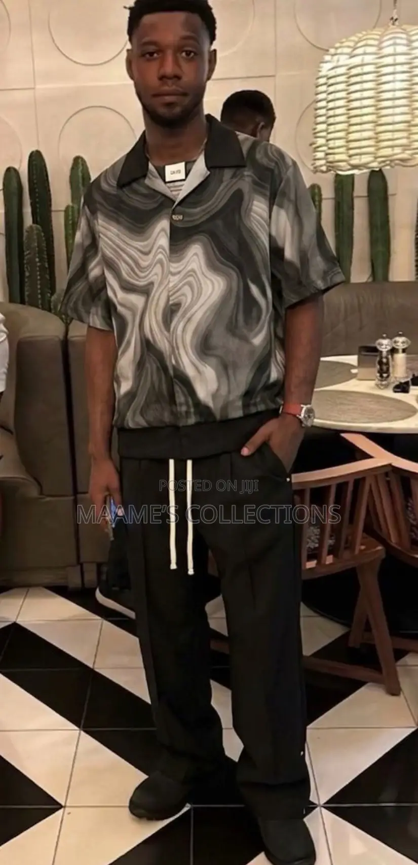 African Men’S Kaftan Top and Down