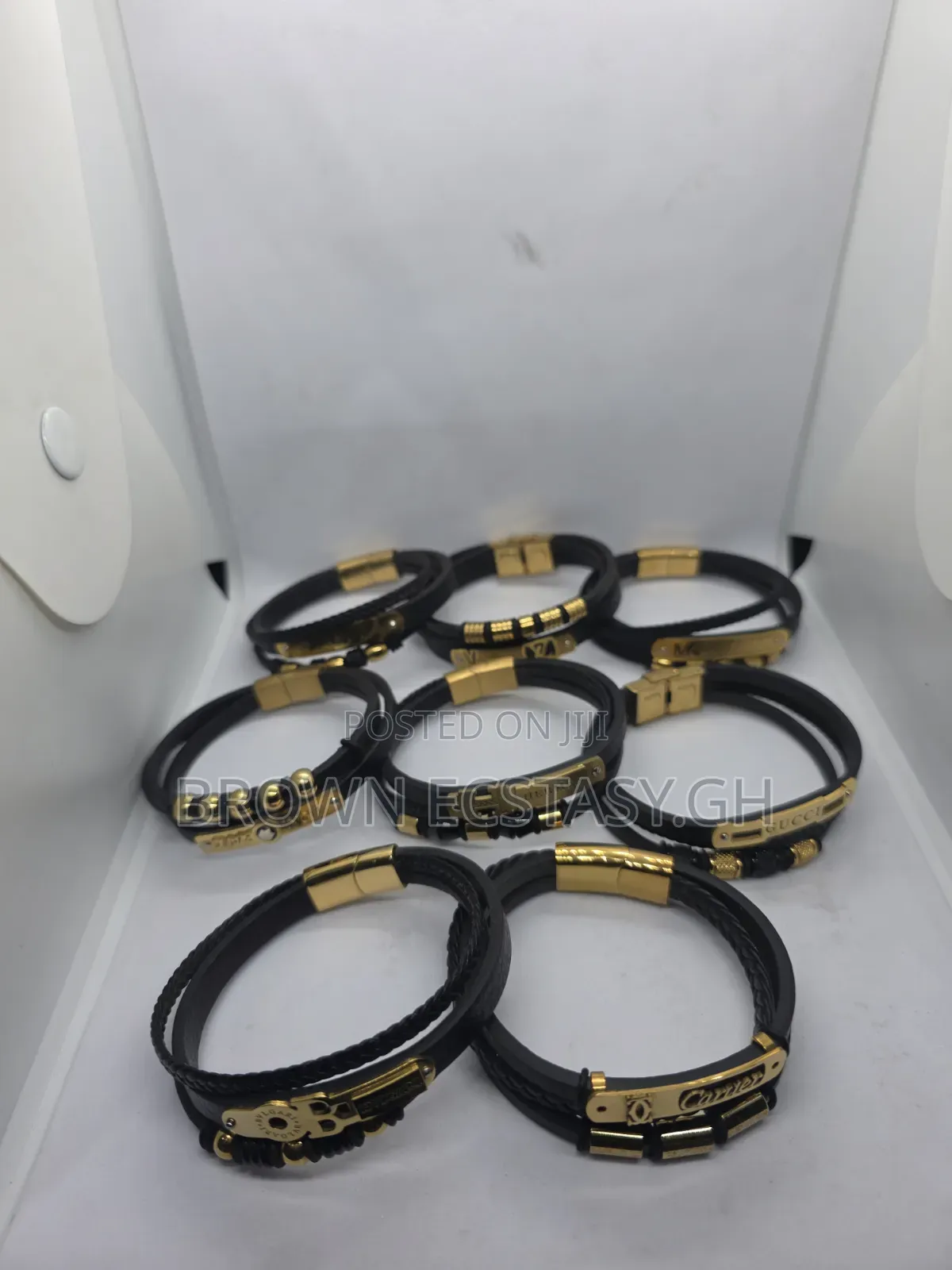 3 in 1 Leather Bracelets ( Swipe for More Designs)