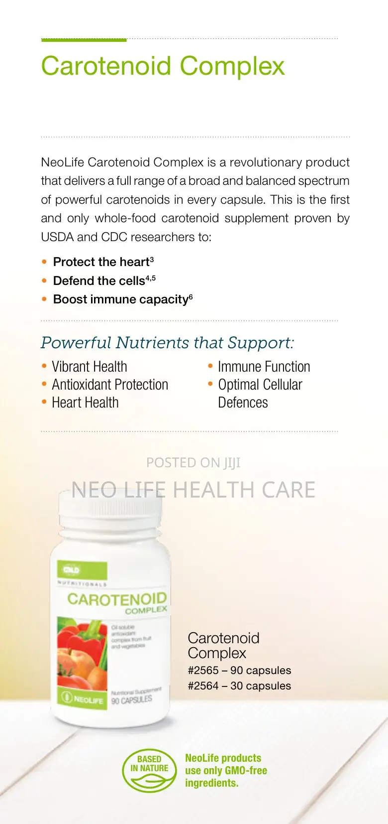 Carotenoid Complex 30caps - For Immune Boost