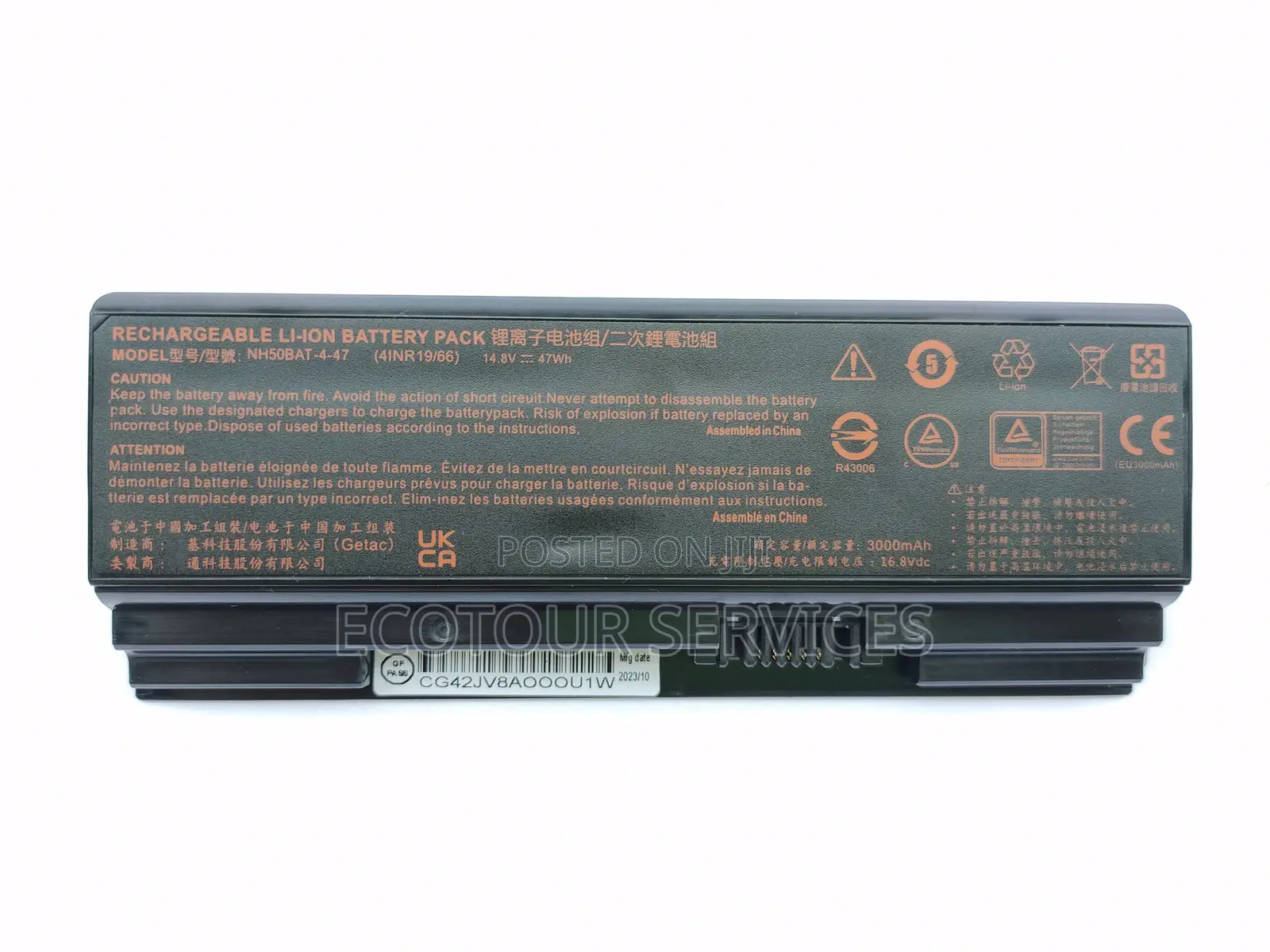 Nh50bat-4 Laptop Battery for Thunderobot Plus 911mp 911mt 911me 51wh