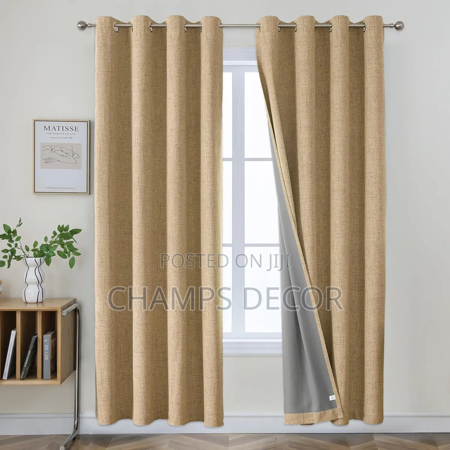 Quality Plain Blackout Curtains (Width 4.5 Feet /Length 8.5 Feet)
