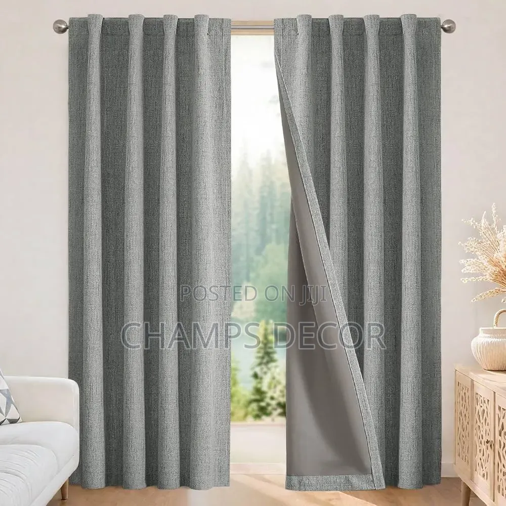 Quality Plain Blackout Curtains (Width 4.5 Feet /Length 8.5 Feet)
