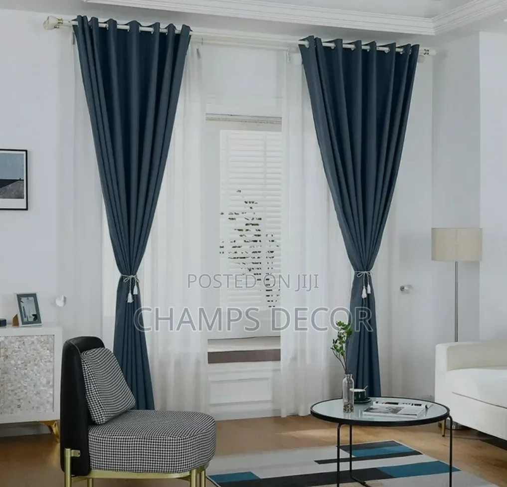 Quality Plain Blackout Curtains (Width 4.5 Feet /Length 8.5 Feet)