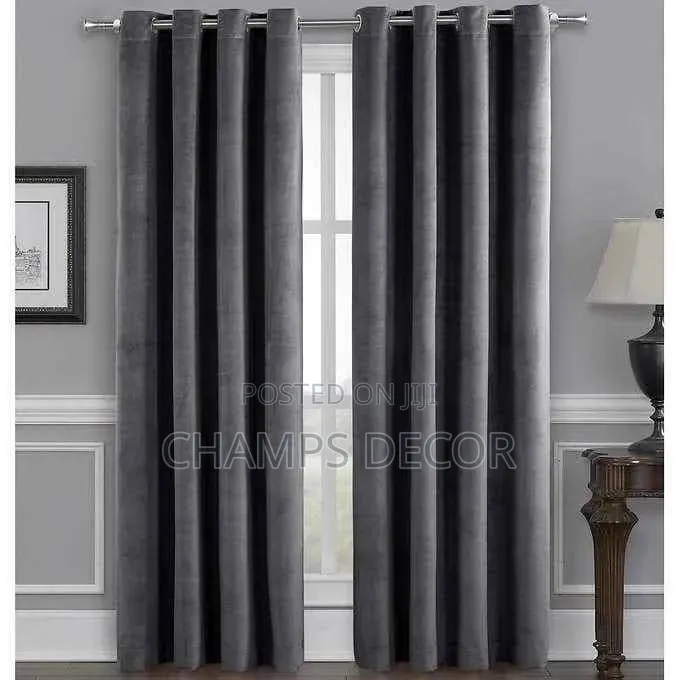Quality Plain Blackout Curtains (Width 4.5 Feet /Length 8.5 Feet)
