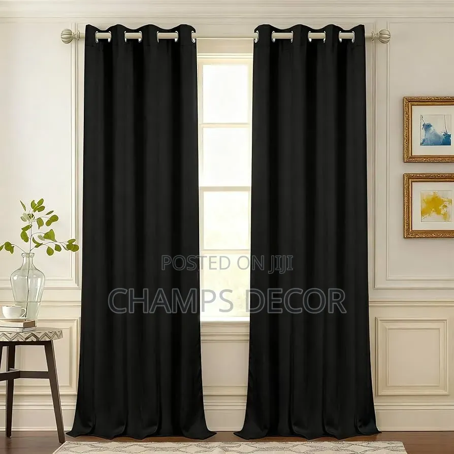 Quality Plain Blackout Curtains (Width 4.5 Feet /Length 8.5 Feet)