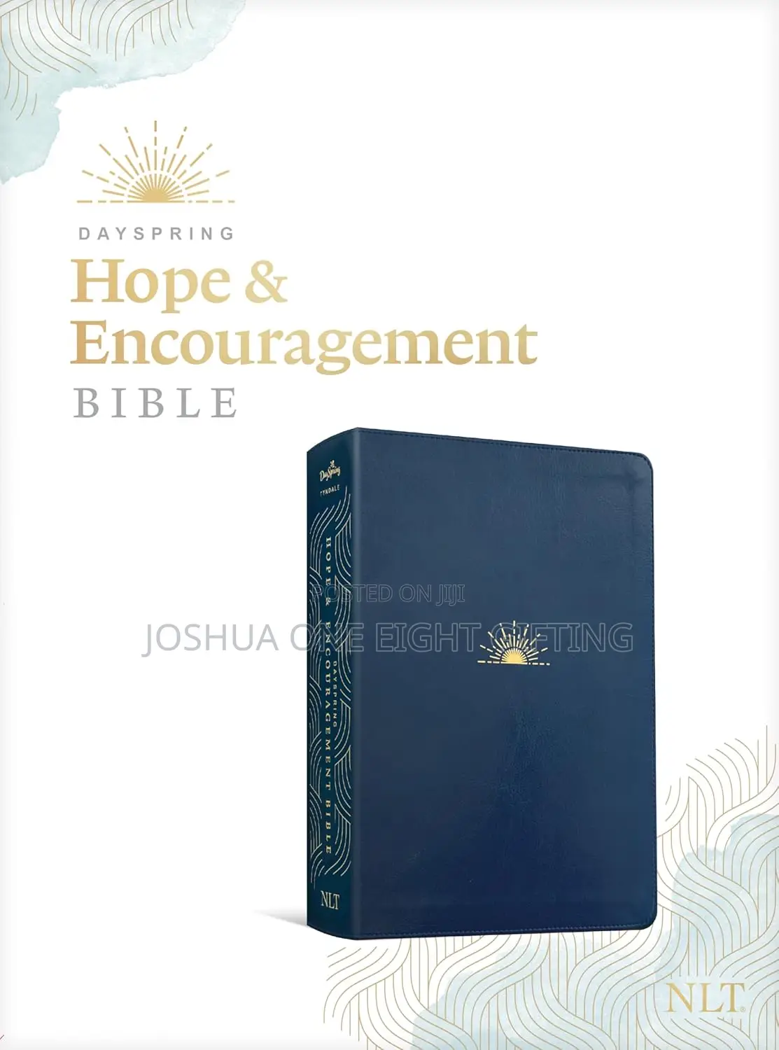 NLT Dayspring Hope Encouragement Bible (Leatherlike, Navy Blue)
