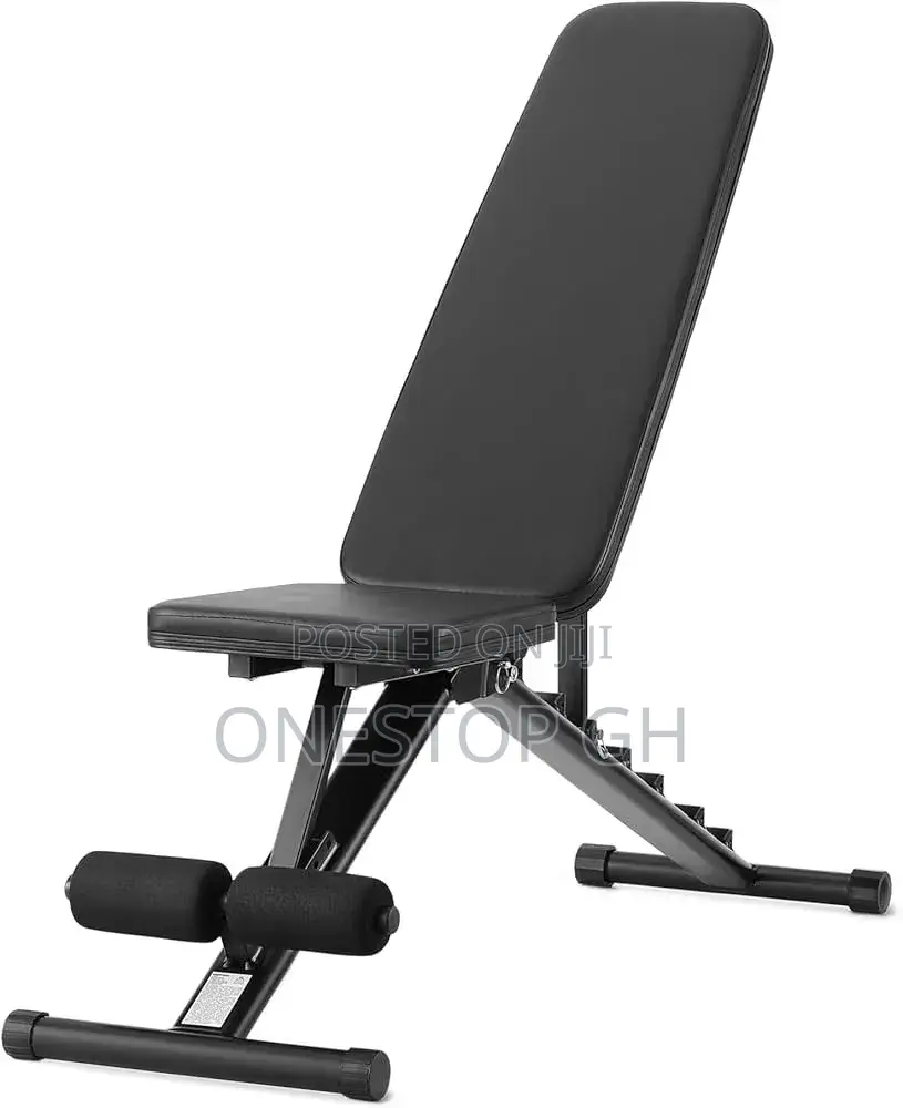 Adjustable Workout Weight Bench a Foldable and Padded Leg Rollers.