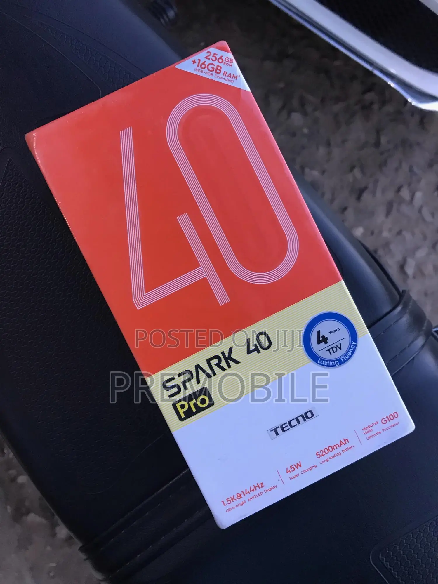 New Tecno Spark 40 Pro 256 GB Black