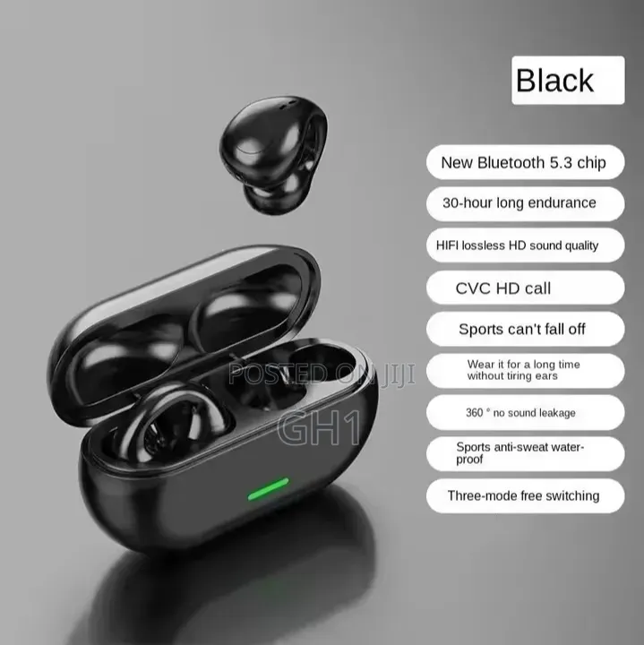 T75 Ear-Clip Bluetooth Headphones 3d Surround Stereo Bass Headset