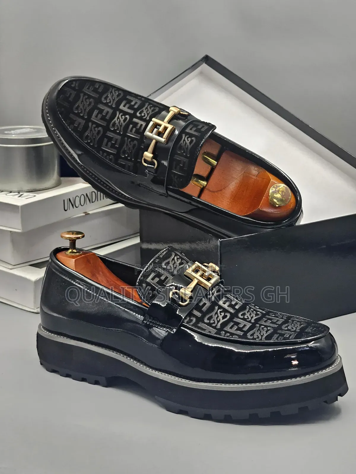 Authentic Fendi Black Loafers