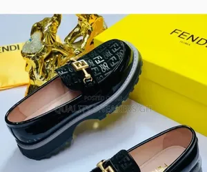 Authentic Fendi Black Loafers