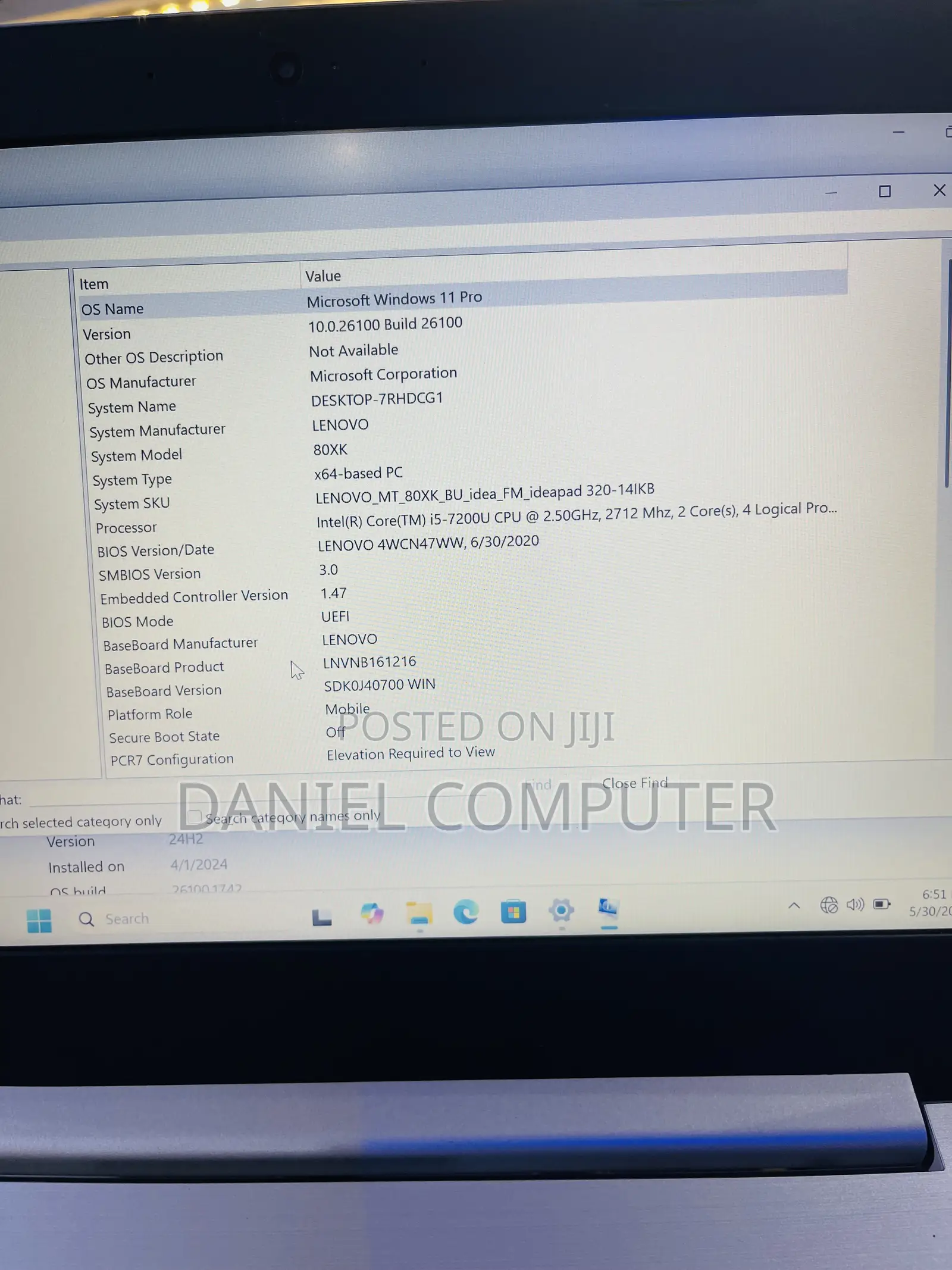 Laptop Lenovo IdeaPad 320 6GB Intel Core i5 SSD 256GB