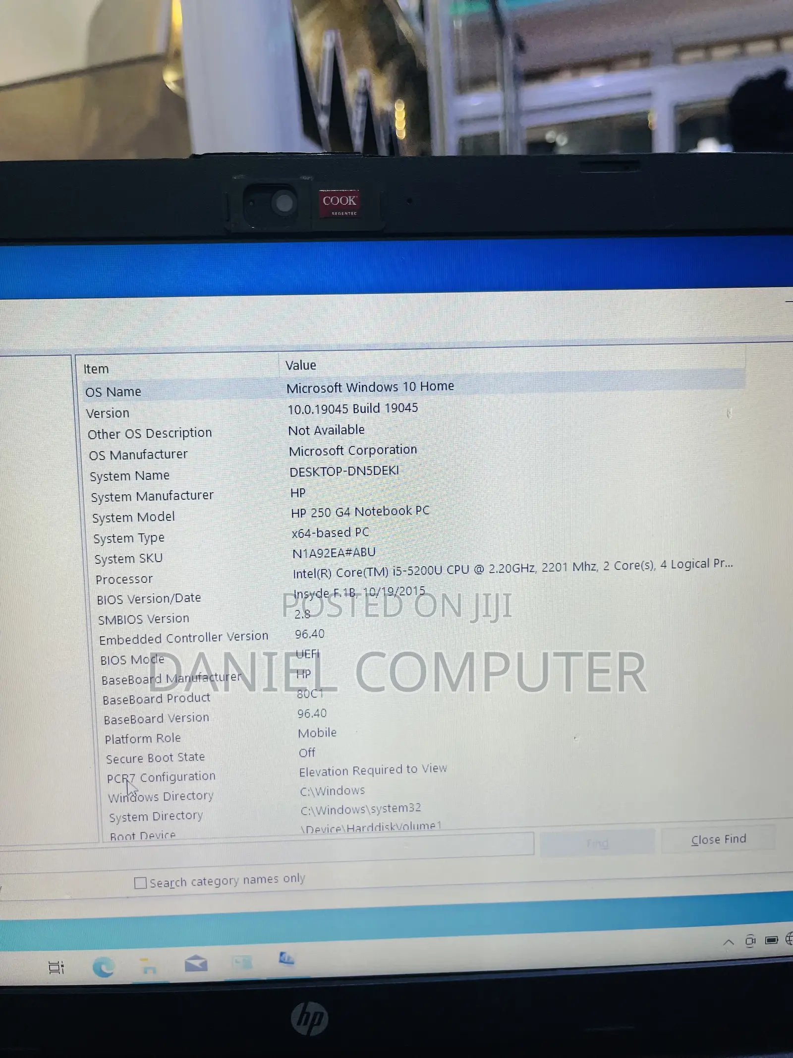 Laptop HP 250 G4 8GB Intel Core i5 HDD 500GB