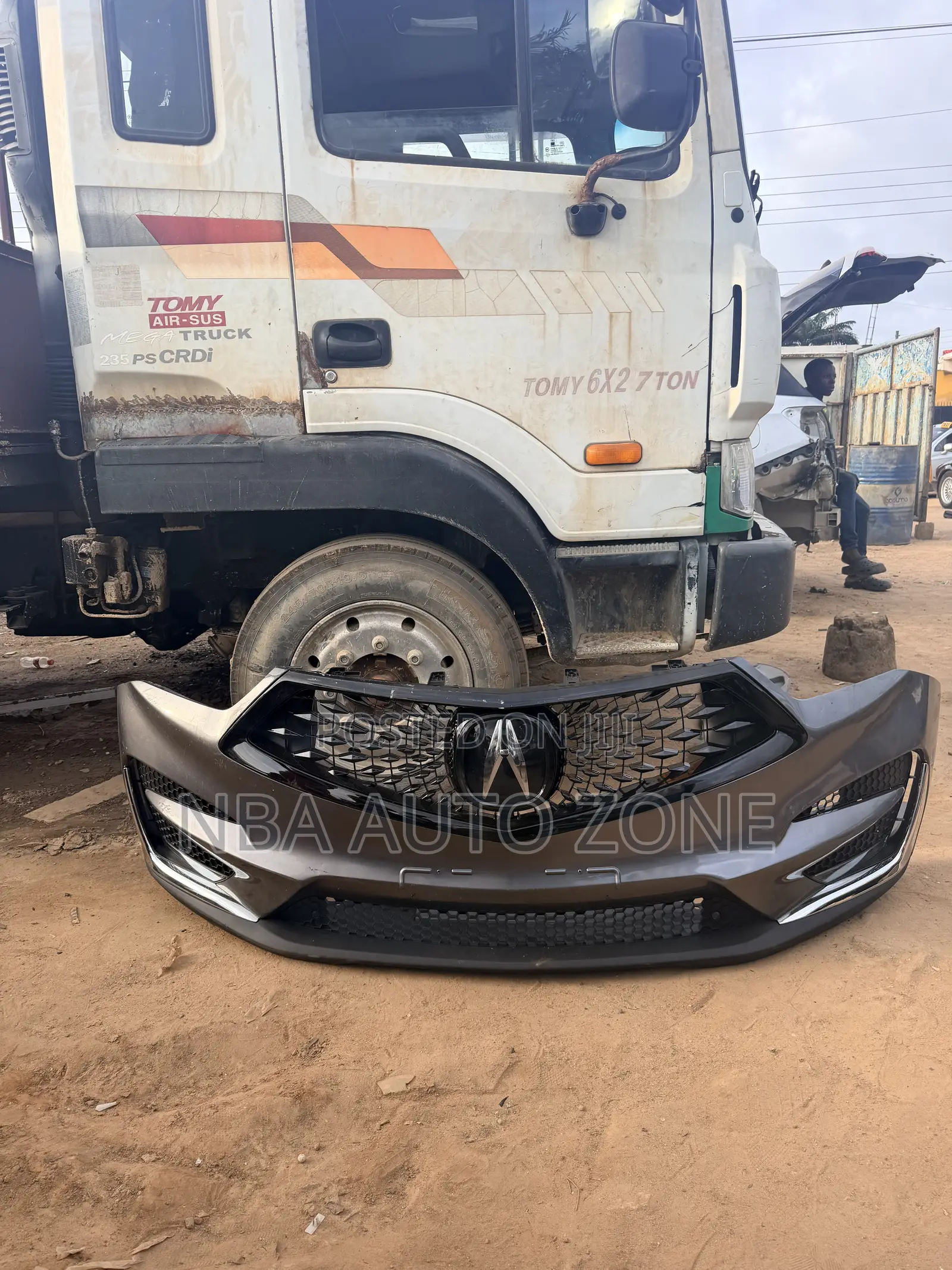 Acura RDX 2018-2022 Front Bumper Complete With All Black Grille/Shell