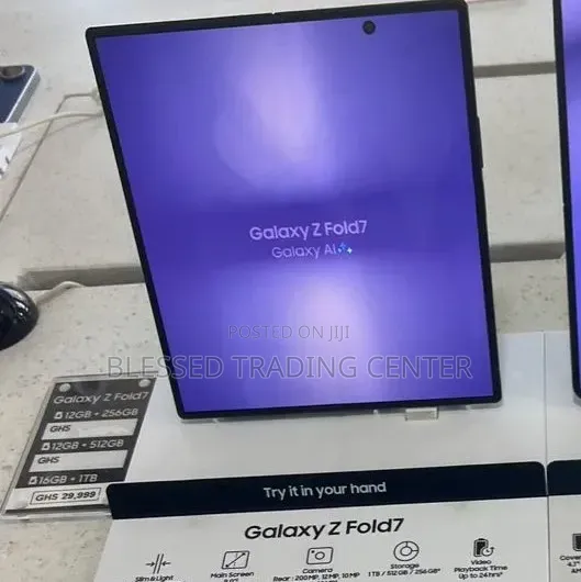 New Samsung Galaxy Z Fold7 256 GB Blue