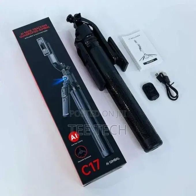 C17 Ai Face Tracking Gimbal Selfie Stick